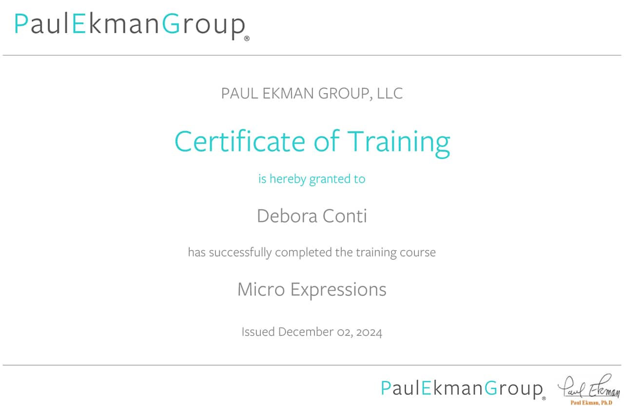 PAUL EKMAN GROUP, LLC - Debora Conti