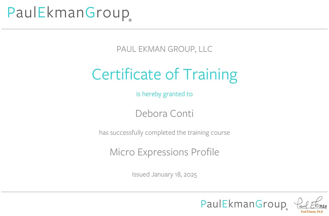 PAUL EKMAN GROUP, LLC - Debora Conti