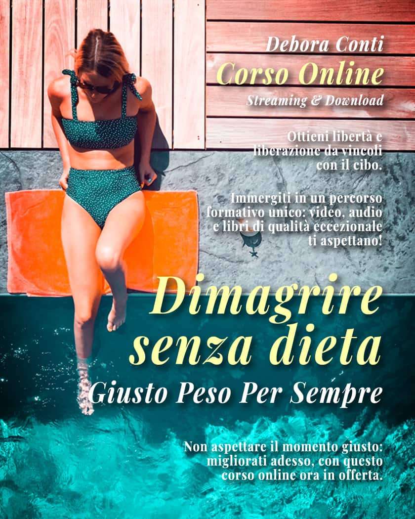 Non è una dieta, è un percorso che ti guiderà a una nuova consapevolezza. Scopri come raggiungere il tuo peso ideale attraverso Giusto Peso Per Sempre di Debora Conti.