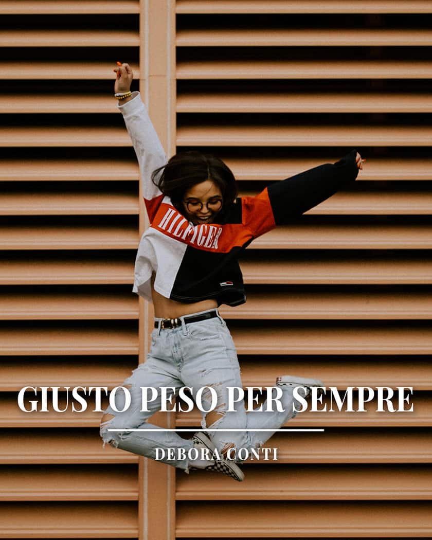 Corso Online Giusto Peso Per Sempre di Debora Conti. Dimagrire motivandoti da dentro. Perché vuoi dimagrire? Cosa otterrai tra un anno? Tra cinque anni? E oltre? Con il metodo Giusto Peso Per Sempre impari come funzionano i meccanismi di motivazione vera e intrinseca.