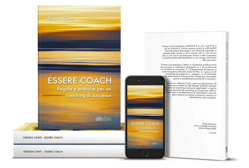 Essere coach » Essere coach… è facile o difficile? » Un libro di Debora Conti, autrice best seller di libri di crescita personale, Life coach professionista dal 2005, Trainer di PNL per la Society of NLP e laureata in psicologia. È docente di coaching per CcaItalia e continua a formarsi con Master di livello internazionale, con Wide Edizioni